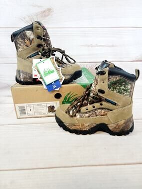 Itasca Waterproof Kids Camo Boot Size 1 5527400 NEW - READ